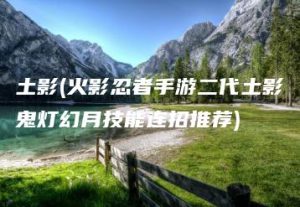 土影(火影忍者手游二代土影鬼灯幻月技能连招推荐) | ae插件合集