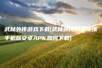 武林外传游戏下载(武林外传同福奇缘手机版安卓APK如何下载) | ae插件合集