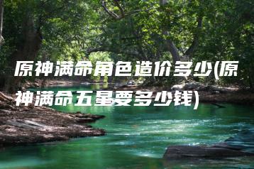 原神满命角色造价多少(原神满命五星要多少钱) | ae插件合集