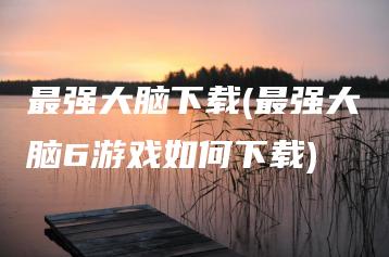 最强大脑下载(最强大脑6游戏如何下载) | ae插件合集