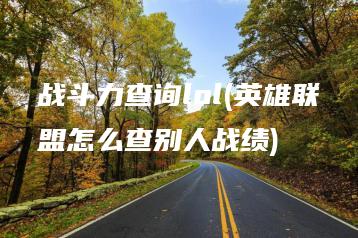 战斗力查询lol(英雄联盟怎么查别人战绩) | ae插件合集