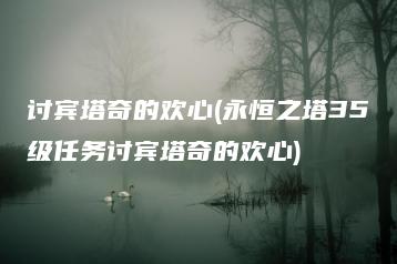 讨宾塔奇的欢心(永恒之塔35级任务讨宾塔奇的欢心) | ae插件合集