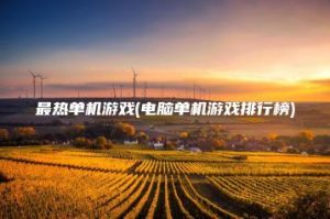 最热单机游戏(电脑单机游戏排行榜) | ae插件合集