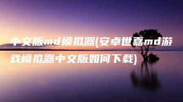 中文版md模拟器(安卓世嘉md游戏模拟器中文版如何下载) | ae插件合集