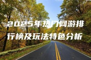 2025年热门网游排行榜及玩法特色分析 | ae插件合集