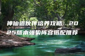 神仙道伙伴培养攻略：2025版本强势阵容搭配推荐 | ae插件合集