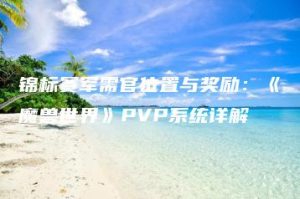 锦标赛军需官位置与奖励：《魔兽世界》PVP系统详解 | ae插件合集