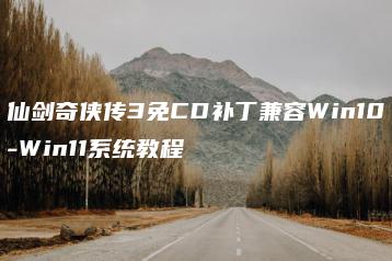 仙剑奇侠传3免CD补丁兼容Win10-Win11系统教程 | ae插件合集