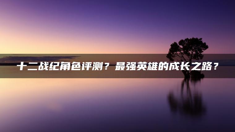 十二战纪角色评测？最强英雄的成长之路？