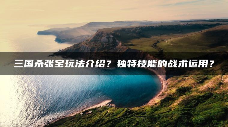 三国杀张宝玩法介绍？独特技能的战术运用？