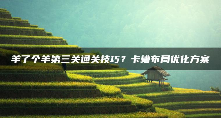 羊了个羊第三关通关技巧？卡槽布局优化方案