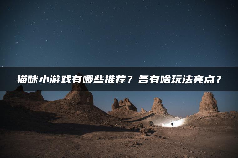 猫咪小游戏有哪些推荐？各有啥玩法亮点？