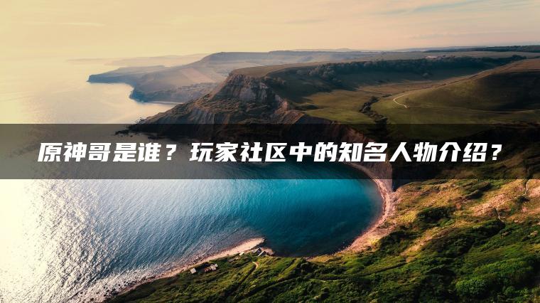 原神哥是谁？玩家社区中的知名人物介绍？