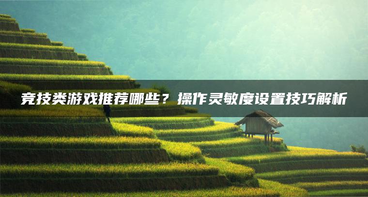 竞技类游戏推荐哪些？操作灵敏度设置技巧解析 | ae插件合集