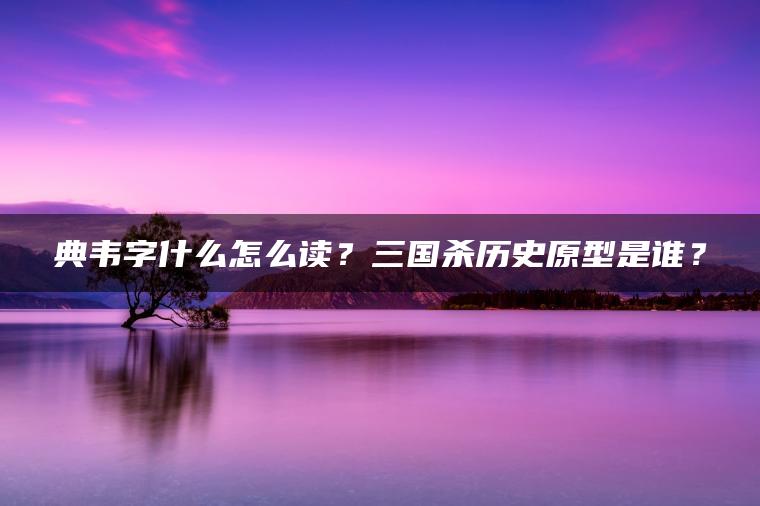 典韦字什么怎么读？三国杀历史原型是谁？ | ae插件合集