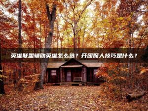 英雄联盟辅助英雄怎么选？开团保人技巧是什么？ | ae插件合集