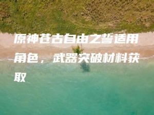 原神苍古自由之誓适用角色，武器突破材料获取 | ae插件合集