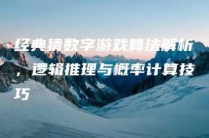 经典猜数字游戏算法解析，逻辑推理与概率计算技巧 | ae插件合集