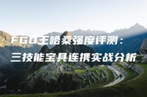 FGO王哈桑强度评测：三技能宝具连携实战分析 | ae插件合集