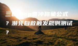 三国杀sp曹冲称象公式？濒死自救触发规则测试？ | ae插件合集