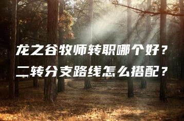 龙之谷牧师转职哪个好？二转分支路线怎么搭配？ | ae插件合集