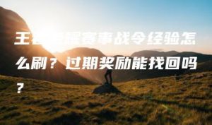 王者荣耀赛事战令经验怎么刷？过期奖励能找回吗？ | ae插件合集