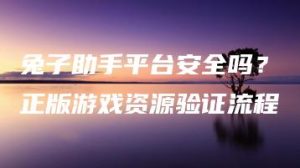 兔子助手平台安全吗？正版游戏资源验证流程 | ae插件合集