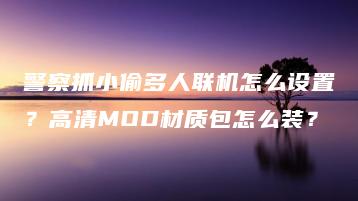 警察抓小偷多人联机怎么设置？高清MOD材质包怎么装？ | ae插件合集