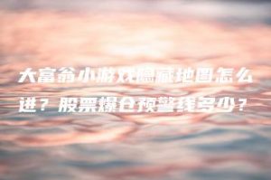 大富翁小游戏隐藏地图怎么进？股票爆仓预警线多少？ | ae插件合集