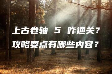 上古卷轴 5 咋通关？攻略要点有哪些内容？ | ae插件合集