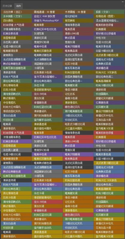 这里有100套PS动作，修图调色滤镜一键搞定 | ae插件合集