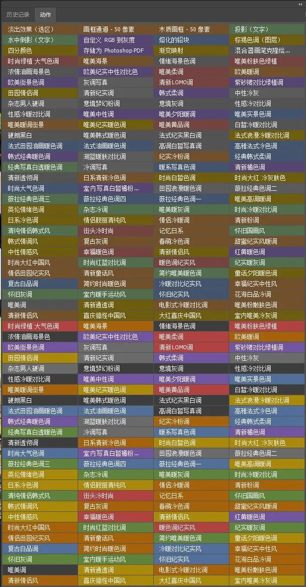 这里有100套PS动作，修图调色滤镜一键搞定 | ae插件合集